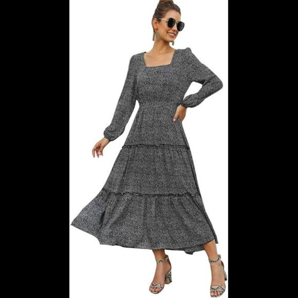 Women's Long Sleeve Maxi Dress